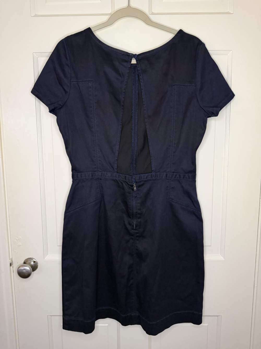 Gap 1969 Navy Structured Denim Dress w/ Pockets – Size M